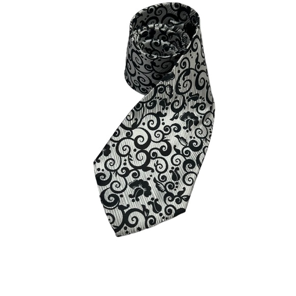 NWOT…KAI LONG HAND MADE SILK TIE. 100% WOOL YEAR ROUND TIE. - Picture 3 of 8